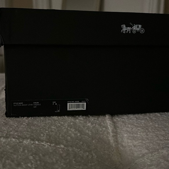 COACH Sutton Leather Charm Riding Boots - Picture 12 of 12